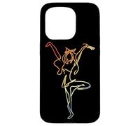 Female Cheerleader Sketch Choreography for Girls Case for iPhone 15 Pro
