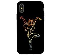 Female Cheerleader Sketch Choreography for Girls Case for iPhone X/XS