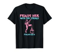 Female Christian Guitarist - Praise Her with The Strings Value Graphic T-Shirt