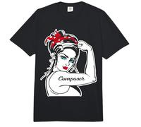 Female Composer Rosie The Riveter Pin Up Girl Composer Comfort Colors Adult Heavyweight T-Shirt