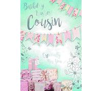 Female Cousin Presents & Bunting Design Happy Birthday Card Lovely Verse