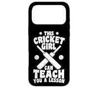Female Cricket Player Team Sports Case for iPhone 17 Pro Max