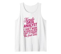 Female Data Analyst Get It Right The First Time Tank Top