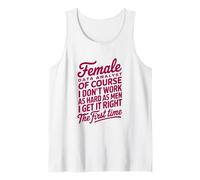 Female Data Analyst Get It Right The First Time Tank Top