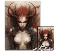 Female Demon Demoness1000 Pieces Puzzles for Adults Difficult Puzzles for Adults for Holidays Birthdays And Family Game Nights 1000 PCS(38x26cm)