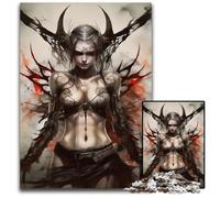Female Demon DemonessJigsaws 1000 Pieces for Adults Challenging Puzzles for Holidays Birthdays And Family Game Nights 1000 PCS(75x50cm)