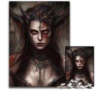 Female Demon DemonessJigsaws 1000 Pieces for Adults Difficult Puzzles for Adults Challenging Brain Teaser Relaxing Toy for Teenagers 1000 PCS(38x26cm)