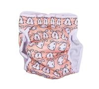Female Dog Diaper Cute Pattern Washable Puppy Sanitary Pantie Reusable Pet Underwear Diapers Jumpsuits for Dogs Girl in Heat Period(Panda,M:Waist Girth 19.6")