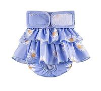 Female Dog Sanitary Panties Washable Dog Diaper Physiological Pants Reusable Pet Nappies Period Pants Underwear for Small Medium Large Dogs