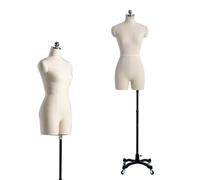 Female Dress Forms for Sewing, Tailor Female Mannequin Torso for Sewing Fully Pinnable Dressmaker Dummy, for Clothing Dress Jewelry Display,Model-92