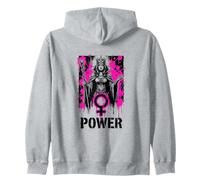 Female Empowerment Queen Feminist Power Zip Hoodie