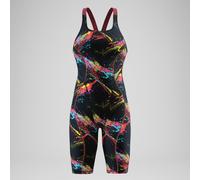 Female Fastskin HyperSpark Printed Openback Kneeskin Black/Red - 30 Black/Red 30