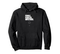 Female Fearless Unfiltered - Bold Women Empowerment Text Pullover Hoodie