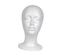 Female Foam Mannequin Head Wig Display Holder Lightweight for for Home Salon Style B
