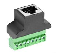 Female For RJ45 Screw Terminal Block Adapter with 8 Pin Connector for Structured Cabling and Network Signal Transmission