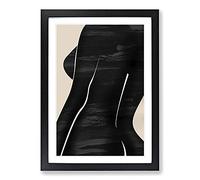 Female Form Framed Print | A2 Black Framed Wall Art | Ready to Hang | Modern Nature Picture | Living Room Bedroom Lounge Office