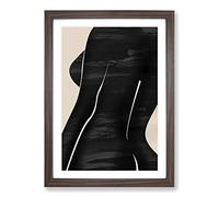 Female Form Framed Print | A2 Walnut Framed Wall Art | Ready to Hang | Modern Nature Picture | Living Room Bedroom Lounge Office