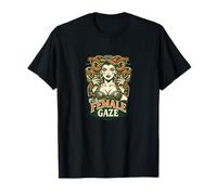 Female Gaze Retro Medusa and Roses T-Shirt
