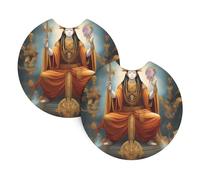 Female God Car Coasters, 2-Pack Universal Car Coasters, Car Accessories Interior, 2.7 Inch,& (Approx. 6.9 Cm).