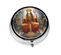 Female God3 Compartment Pillbox, A Portable Medicine Box That Holds Vitamins, &Medications, Fish Oil and Supplements.