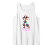 Female Goddess Hippy Dancing Earth Divine Spiritual Energy Tank Top, Men, White, Medium