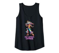 Female Goddess Hippy Dancing Earth Divine Spiritual Energy Tank Top, Women, Black, Medium