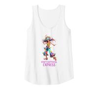 Female Goddess Hippy Dancing Earth Divine Spiritual Energy Tank Top, Women, White, Small