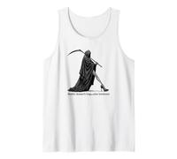 Female Grim Reaper in High Heels Spooky Feminist Siren Tank Top