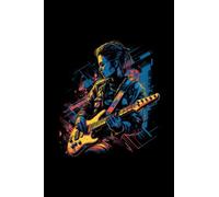 Female Guitar player: 6"x9", Notes, Notebook, Journal,Notizbuch,Carnet de notes,libreta, Diary, 120 Pages lined, Paperback Cover