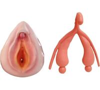 Female Gynecological Manikin Vulva Combination Model Human Anatomy Model for Science Classroom Study Display Teaching Life Size Human Model for Studying and Communication 2 Pcs