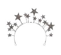 Female Headband Crystal-Star Lady Hairhoop Night Club Party Headband Birthday Party Headdress Bridal Clothing Accessory