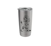 Female Ice Cream Lover Sundaes Stainless Steel Insulated Tumbler