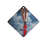 Female in The Future Automotive Air Fresheners Rhombus