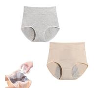 Female Incontinence Side Leakage-Proof Underwear,Full Coverage Cotton Briefs,Womens Washable Breathable Pantie