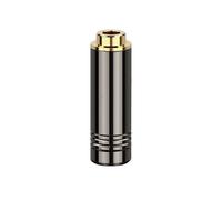 Female Jack Audio Plug Balanced Stereo Earphone 4.4mm 5 Pole Metal Adapter Wire Connector for Headphone Black