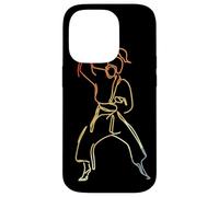 Female Karateka Drawing Karate Girl Case for iPhone 14 Pro