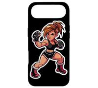 Female Kickboxer Comic Look Kickboxing Instructor Case for iPhone Air