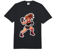 Female Kickboxer Comic Look Kickboxing Instructor Comfort Colors Adult Heavyweight T-Shirt
