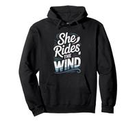 Female Kiteboarder Who Rides Waves Wind Better Than Anyone Pullover Hoodie