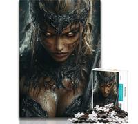 Female Knight 1000 Piece Jigsaw Puzzles for Adults,Stress Reliever Difficult Challenge Deal As Gifts for The Whole Family (38x26cm)