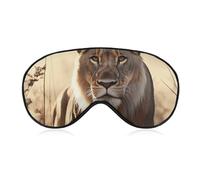 Female Lion Sleeping Mask, Light Blocking Eye Mask, Comfortable and Soft, Eye Cover with Elastic Band, Suitable for Men and Women, Suitable for Travel/Sleeping