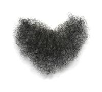 Female Male Pubic Toupee Men Beards Halloween Fancy Dress Chest Hair Toupet Pubic Hair Like Black Curls Hearts Shape,B