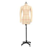 Female Mannequin Dress Form, Adjustable Dressmaking Model with Pinnable Half Body Torso and Arms for Beginners, Tailors Dummy for Sewing Projects