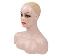 Female Mannequin Head - PVC Jewellery Holder Mannequin Head | Realistic Female Hats Elastic Mannequin | Realistic Glasses Display, Wig Head | Elastic Wig
