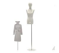 Female Mannequin Torso Body, Fashion Manikins With Head, Adjustable Height Clothing Store Model Props For Window Display, 3 Styles, Hexagon base
