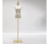 Female Mannequin Torso Dress Form - Adjustable Height, Wooden Arm, Sturdy Display Shelf, Metal Base for Shop Window