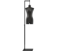 Female Mannequin Torso Stand, Adjustable Half Body Dress Form Tailor Manikin for Hanging Women's Clothes and Pants