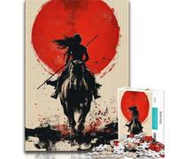 Female Ninja Warrior Jigsaw Puzzles for Adults 1000 Piece Puzzle,for Educational Game Challenge Toy for Is Ideal As A Gift for The Whole Family (38x26cm)