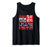 Female Penetration Tester Cyber Security I Get It Right Tank Top