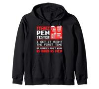Female Penetration Tester Cyber Security I Get It Right Zip Hoodie